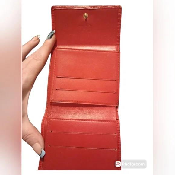 Louis Vuitton Red Epi Leather Wallet - Picture 8 of 16